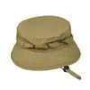Gorro Camuflado Tático de Aba Redonda, Chapéu de Pescador para Montanhismo e Pesca ao Ar Livre, Chapéu de Sol para Cabeça Grande, Chapéu Militar Fan com Proteção Solar