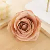Cabeças de Flores de Rosa Artificial em Estoque, Bolas de Flores Artificiais, Materiais Atacado, Vaso de Flores
