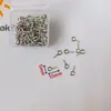 Chaveiro de Contas Tira de Silicone Corda de Couro Pingente Acessórios de Metal Argola de Aço Fivela de Porta Anel de Cartão Pequeno