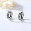 Pendientes Cruzados de Plata de Ley S925 Chapados en Oro para Mujer, Lujo Ligero y Sensación de Alta Gama, Incrustados con Diamantes Azules, Pendientes de Moda Estilo Europeo y Americano, Estilo de Pareja