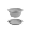 Cesta de Drenagem de Silicone Amazon Coador Dobrável de Aço Inoxidável Cesta de Vegetais para Pia de Cozinha Cesta de Frutas Doméstica Retrátil