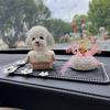 Nueva decoración para coche consola central accesorios de cachorro accesorios para coche diamante brillante decoración para coche estilo ins adornos bonitos