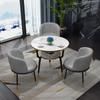 Luz Luxo Recepção Mesa de Negociação e Cadeira Combinação Apartamento Pequeno Mesa de Jantar Lazer Leite Tea Shop Coffee Shop Negociação Varanda Pequena Mesa Redonda