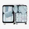 Bolsa de almacenamiento para viaje juego de siete piezas bolsa de almacenamiento para clasificación de ropa de maleta engrosada de viaje juego de 7 piezas fabricante