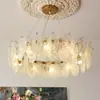 Lustre para Sala de Estar, Estilo Francês de Luxo Cremoso, Luminária Principal de Designer para Sala de Jantar, Luz para Quarto, Luminária Criativa de Flor Quente e Romântica