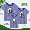 Camiseta Panda Manga Curta Algodão Nova Chegada Sogros Vestido de Verão Desenho Animado Fofo Estampado Casual Solta Meia Manga Camiseta Top