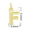 Accesorios de Joyería con Circonita Micro-Pavimentada, 26 Letras Brillantes, Baño de Oro Real de 18 Quilates, Collar, Accesorios de Colgante Pequeño