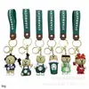 Llavero Colgante Oso de Café Starbucks Llavero de Coche de Dibujos Animados Adorno de Muñeca Regalo de Muñeco Oso Starbucks