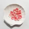 Nuevo Estilo Flor de Cerezo Estampada en Oro con Bordes Dorados y Plateados 15 mm Pétalos Perlados de Dos Tonos Materiales Hechos a Mano para Bricolaje Accesorios para el Cabello de Estilo Antiguo Ramo