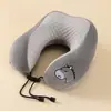 Almofada em Formato de U de Espuma de Memória para Suporte da Coluna Cervical, Travesseiro de Pescoço para Viagem Transfronteiriça com Logotipo Personalizado