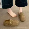 Tamancos Femininos Birkenstock com Solado Grosso, Aumentadores de Altura, de Calçar Rápido, Bico Fechado, Versáteis, Casuais, Sapatos Femininos Aumentadores de Altura