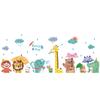 Calcomanías de Animales del Bosque Calcomanías de Pared Habitación Infantil Pared Lindo Estilo Acuarela Dibujo Animado Calcomanías Decorativas Personalizadas Autoadhesivas