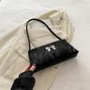 Estilo francês nicho portátil arroz 2024 verão nova moda ombro crossbody bolsa moda moda borboleta balde bolsa para mulheres
