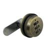 Cerradura de lengüeta con contraseña para taquilla en bronce dorado y negro, cerradura con contraseña para buzón CP6017-20