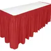 Mantel Desechable Impermeable a Prueba de Aceite de Plástico PE Rosa Azul Falda de Mesa Suministros de Decoración para Hotel Boda Fiesta