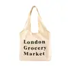 Bolsa de Ombro tipo Colete de Lona de Grande Capacidade Estilo Literário Feminina Ins Estilo Coreano Estudante Casual Bolsinha Bolsa Escolar Bolsa Personalização
