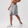 Pantalones Cortos de Running para Fitness Estilo Americano de Verano para Hombre, de Corte Holgado Talla Grande Color Sólido Pantalones Cortos de Baloncesto, Pantalones Cortos Deportivos de Cinco Puntos de Verano