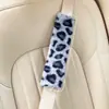 Almohadillas para Cinturón de Seguridad de Coche Transfronterizas Estampado de Leopardo Invierno Protector de Cinturón de Seguridad para Coche Cómoda Funda para Cinturón de Seguridad de Coche Anti-Estrangulamiento