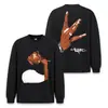 Camiseta de manga larga resistente lavada estilo americano Stewell TUPAC transfronteriza para hombre y mujer, moda de comercio exterior de alta calle