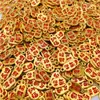 Pingente Antigo Cor Dourada Gotejamento de Óleo Brilhante Dourado Caractere Pequeno com Furo para Passagem Acessórios DIY Brinquedo Cultural Acessórios Venda por Atacado