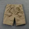 Pantalones cortos casuales de verano transfronterizos para hombre, pantalones de trabajo, pantalones cortos de moda de corte holgado de tres cuartos, pantalones deportivos de running lavados de cinco cuartos