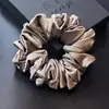 Acessórios de Cabelo Coreanos Atacado Cor Lisa Máscara Corda de Cabelo de Cetim Estilo Luxo Leve de Alta Qualidade Elástico de Cabelo Flor de Cabelo Francesa Corda de Cabelo