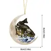 Decorações de Árvore de Natal Penduradas no Carro Personalizadas Novas para Entusiastas de Pesca Acrílico Plano Pendurado no Carro