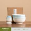 Conjunto de Chá Matcha Estilo Ins Exclusivo Transfronteiriço 7 Peças Batedor de Matcha Japonês Tigela de Matcha Suporte para Batedor de Matcha Caixa de Presente