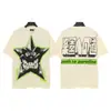 Moda Americana Transfronteriza Hellstar Serie Hellstar Camisetas Casuales de Algodón Impresas para Hombres y Mujeres Verano Sueltas de Manga Corta
