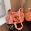 Bolsa de Veludo Cotelê para Mulheres, Grande Capacidade, Nova Versátil Casual Outono e Inverno, Ombro, Transversal, Sacola para o Dia a Dia