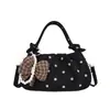 Bolso de nube plisado de lunares estilo coreano ins muy elegante para mujer, nuevo bolso cruzado y de hombro simple de moda 2026
