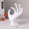 Suporte de Exibição de Joias Manequim Branco de Resina Suporte para Colar Suporte de Exibição de Pulseira Adereços de Exibição para Transmissão ao Vivo na Janela