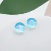 Nueva hemisfera de resina 10 mm plana polvo de oro efecto cielo estrellado material diy hecho a mano accesorios para joyería venta al por mayor