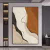Pintura Decorativa Moderna de Entrada de Luxo Leve Mural para Parede de Fundo de Sofá na Sala de Estar Arte Abstrata Pintura Grande de Chão para Pendurar em Casa