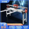 Womalong Elétrica Totalmente Automática Multifuncional de Mesa Máquina de Cortar Azulejos Mármore Ranhuradora Moedora Chanfradora de Bordas