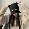Gorro Feminino Quente para Primavera e Outono com Circunferência de Cabeça Grande, Chapéu de Tricô Versátil para Afinar o Rosto e Proteger as Orelhas