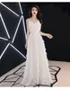 Vestido de Noite Pequeno 2026 para Mulheres, Branco, Elegante, Feérico, Adequado para Banquetes, Festas de Aniversário, Anfitriã e Uso Diário, Vestido Longo