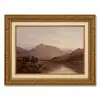 Marco de oro tallado retro personalizado transfronterizo pintura colgante enmarcada para B&B pintura decorativa mural paisaje sala de estar entrada hotel pintura