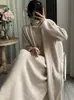 Conjunto de Tres Piezas de Punto de Longitud Media Estilo Coreano Otoño e Invierno Suéter de Cuello Alto de Alta Gama Cardigan Falda Traje Transfronterizo para Mujer