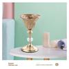 Vaso de flores de ferro dourado mais vendido no exterior, arranjo de flores de metal em estilo europeu, simulação de flores, decoração de casamento, ornamentos de vaso