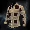 Camisa Casual de Manga Larga para Hombre 2026, Camisa de Moda Transfronteriza sin Planchar, Camisa Digital de Tallas Grandes para Hombre