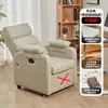 Sofá Gamer Reclinável de Um Lugar, Adequado para Longos Períodos Sentado e Dormir, Cadeira Preguiçosa para Lan Houses, com Apoios de Braço Ajustáveis, Cadeira Sofá para Computador