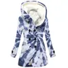Novo Casaco Trench Coat Feminino de Inverno Espesso em Lã de Cordeiro Sintética, Estilo Europeu e Americano, Color Block, Com Capuz, Atacado, Tamanhos Pequenos