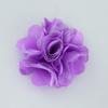 Exportação Hot Sale 5cm Cor Sólida Malha Sading Flores diy Acessórios para Cabelo Infantil Cocar Flor Corsage Sapatos e Chapéus Acessórios