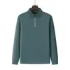 Sudadera polar resistente de 400 g con cuello alto, top cálido transfronterizo, sudadera con media cremallera y cuello alto para hombre, hecha a medida