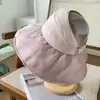 Novo Estilo Chapéu de Sol com Aba Larga de Renda Vazio para Mulheres Leve Respirável Elegante Chapéu de Sol de Organza Doce Chapéu de Sol com Renda
