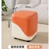 Banqueta Pequena para Uso Doméstico na Sala de Estar, Banqueta Simples para Mesa de Centro, Banqueta Durável para a Sala de Estar, Pode Ser Guardada, Banqueta Pequena Baixa para a Entrada, Banqueta para Trocar de Sapato