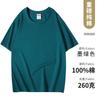 Camiseta de cuello redondo de algodón grueso, personalizada, para cultura corporativa, fiesta de construcción de grupos, uniforme de clase, logotipo impreso, camiseta publicitaria de manga corta