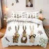 Juego de Cama de Tres Piezas Shein Temu Serie Pascua 3 Juego de Cama Decorativo de Tres Piezas Se Puede Emitir Jit