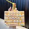 Llavero colgante de teclado de 26 teclas, juguete antiestrés para estudiantes, decoración divertida para bolsa, interesante regalo pequeño al por mayor